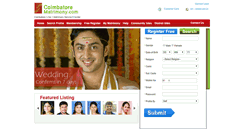 Desktop Screenshot of coimbatorematrimony.com